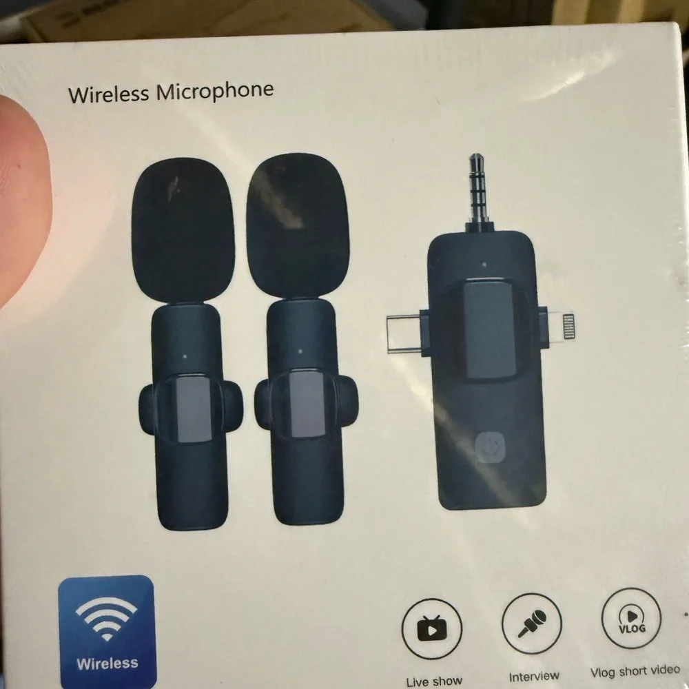 Wireless Microphone Set - Black